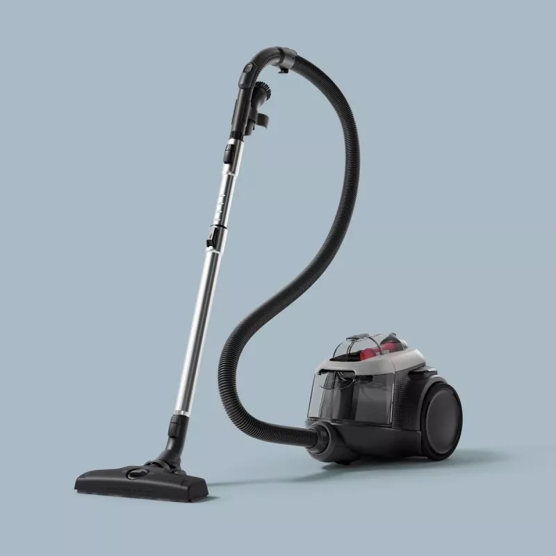 Aspirador Electrolux EL61A4UG, aspirador en seco sin bolsa, 700 W máx, 170 W de potencia de aspiración, cable de 9 m, radio de 12 m, gris