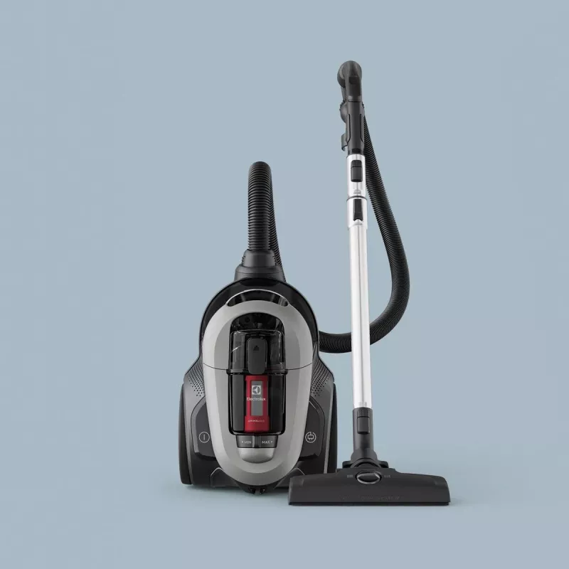Aspirador Electrolux EL61A4UG, aspirador en seco sin bolsa, 700 W máx, 170 W de potencia de aspiración, cable de 9 m, radio de 12 m, gris