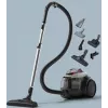 Aspirador Electrolux EL61A4UG, aspirador en seco sin bolsa, 700 W máx, 170 W de potencia de aspiración, cable de 9 m, radio de 12 m, gris