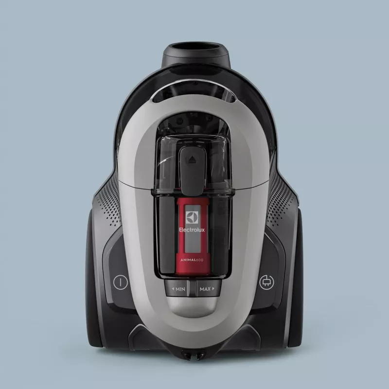 Aspirador Electrolux EL61A4UG, aspirador en seco sin bolsa, 700 W máx, 170 W de potencia de aspiración, cable de 9 m, radio de 12 m, gris