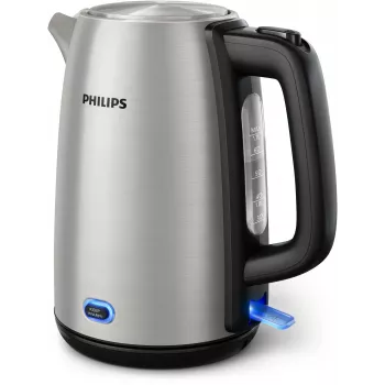 Hervidor de agua eléctrico Philips HD9353/90 1,7 L 2060 W acero inoxidable, negro
