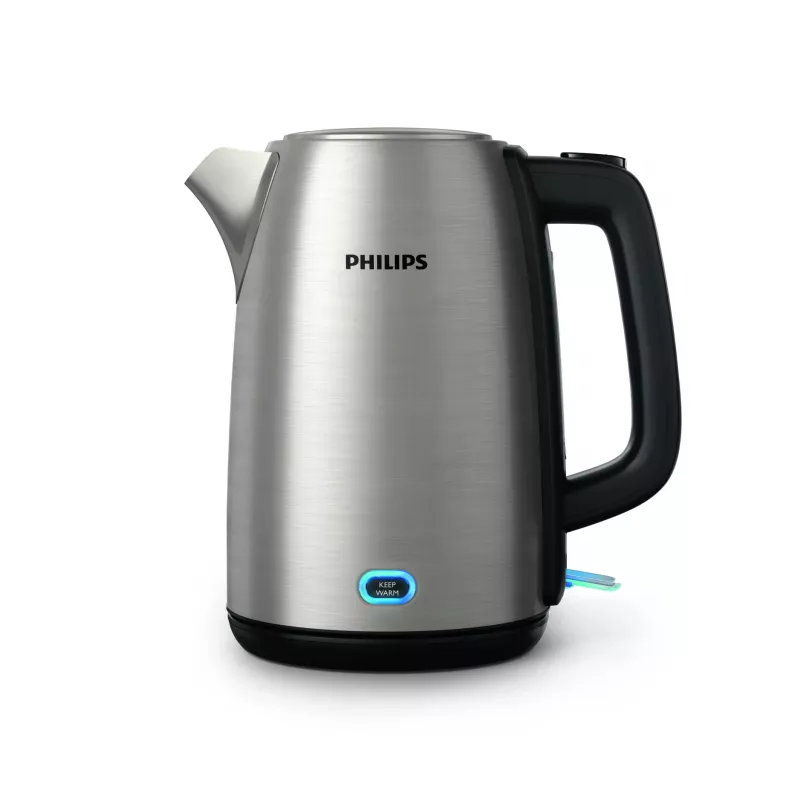 Hervidor de agua eléctrico Philips HD9353/90 1,7 L 2060 W acero inoxidable, negro