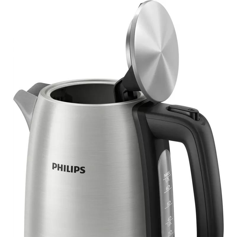 Hervidor de agua eléctrico Philips HD9353/90 1,7 L 2060 W acero inoxidable, negro