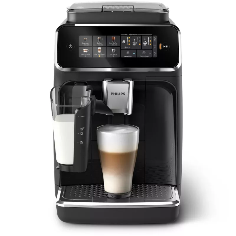 Cafetera espresso Philips EP3341/50 superautomática, depósito de agua de 1,8 l, depósito de café en grano de 275 g, depósito de leche de 0,26 l, 15 bar, molinillo cerámico