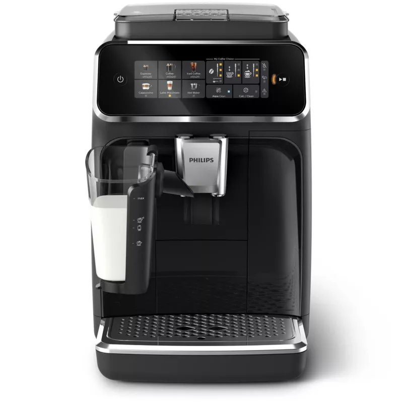 Cafetera espresso Philips EP3341/50 superautomática, depósito de agua de 1,8 l, depósito de café en grano de 275 g, depósito de leche de 0,26 l, 15 bar, molinillo cerámico