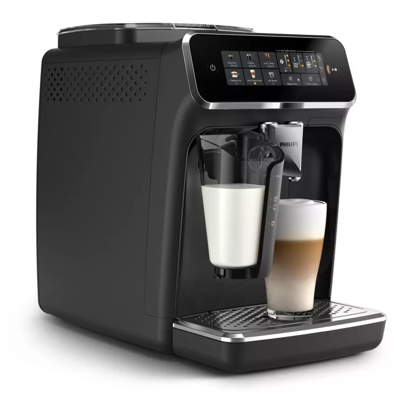 Cafetera espresso Philips EP3341/50 superautomática, depósito de agua de 1,8 l, depósito de café en grano de 275 g, depósito de leche de 0,26 l, 15 bar, molinillo cerámico