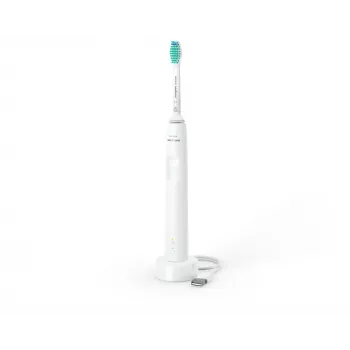 Cepillo dental sónico Philips 3100 series HX3671/13 – tecnología sónica, 31.000 movimientos/min., sensor de presión, Li-Ion, batería integrada, 1 cabezal de cepillo, blanco