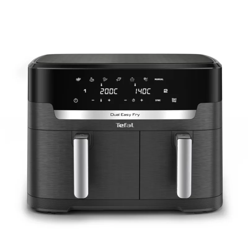 Freidora Tefal Easy Fry Dual XXL EY942HE0 doble 11 L de sobremesa 2020 W freidora de aire gris