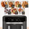 Freidora Tefal Easy Fry Dual XXL EY942HE0 doble 11 L de sobremesa 2020 W freidora de aire gris