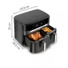 Freidora Tefal Easy Fry Dual XXL EY942HE0 doble 11 L de sobremesa 2020 W freidora de aire gris
