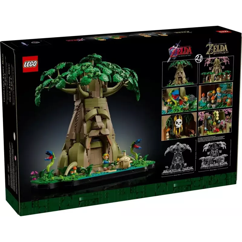 LEGO Gaming 77092 The Legend of Zelda Great Deku Tree 2-in-1 set de construcción, 2500 piezas, 18+