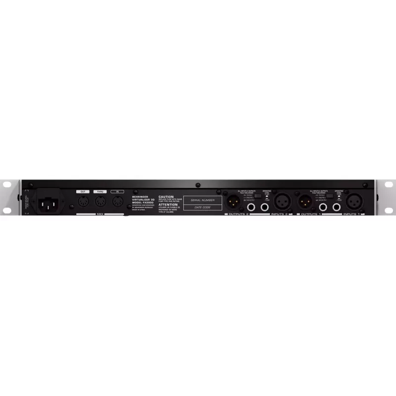 Procesador de efectos Behringer FX2000 44,5 mm de ancho 483 mm de profundidad 217 mm de alto