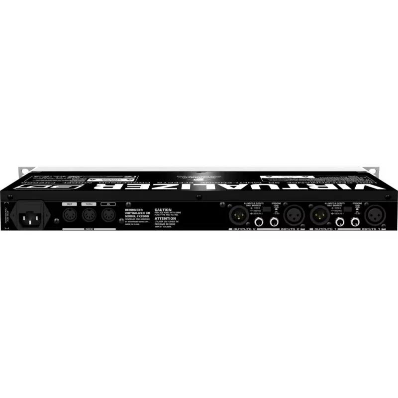 Procesador de efectos Behringer FX2000 44,5 mm de ancho 483 mm de profundidad 217 mm de alto