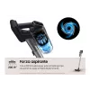 Aspirador vertical 2 en 1 Samsung VS20B75AGR1 con batería, sin bolsa, 550 W, negro, color menta