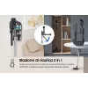 Aspirador vertical 2 en 1 Samsung VS20B75AGR1 con batería, sin bolsa, 550 W, negro, color menta