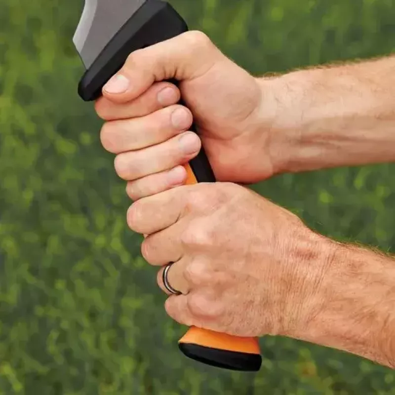 Machete de jardín Fiskars 1051236 acero inoxidable mango naranja