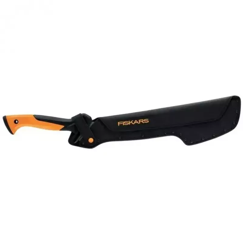 Machete de jardín Fiskars 1051236 acero inoxidable mango naranja