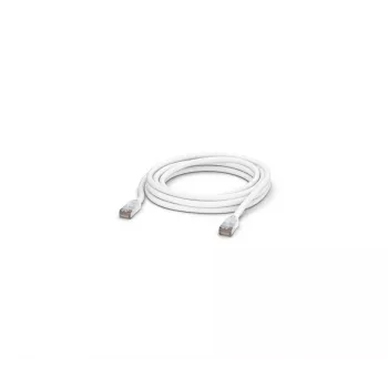 Cable de red UBIQUITI UACC-CABLE-PATCH-OUTDOOR-5M-W, RJ-45 Cat5e, hilo de cobre, 5 m, blanco, S/UTP