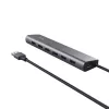 Trust Halyx 24967 hub USB de 7 puertos, USB 3.2 Gen 1, Type-A, 5000 Mbit/s, plateado