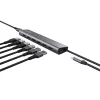 Trust Halyx 24967 hub USB de 7 puertos, USB 3.2 Gen 1, Type-A, 5000 Mbit/s, plateado