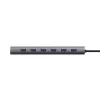 Trust Halyx 24967 hub USB de 7 puertos, USB 3.2 Gen 1, Type-A, 5000 Mbit/s, plateado