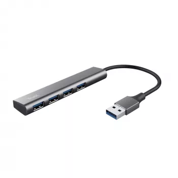 Trust Halyx USB 3.2 Gen 1 (3.1 Gen 1) Type-A 5 Mbit/s negro, gris