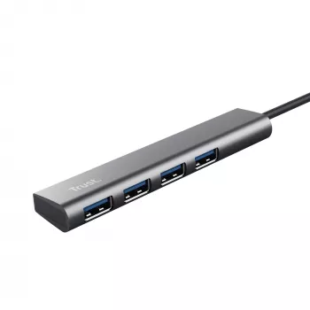 Trust Halyx USB 3.2 Gen 1 (3.1 Gen 1) Type-A 5 Mbit/s negro, gris