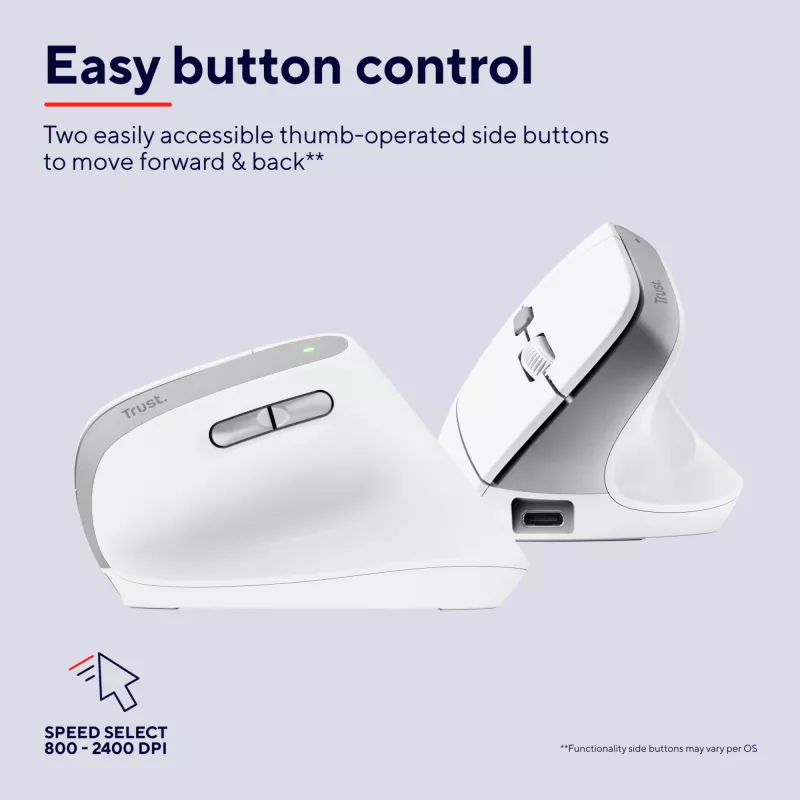 Trust Bayo II ratón oficina diestro RF inalámbrico óptico 2400 DPI