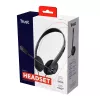 Trust 21665 auriculares/headset con cable in-ear llamadas/música negro