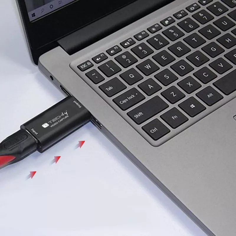 Techly I-USB-VIDEO-1080TY capturadora de vídeo HDMI a USB, 1920x1080 (1080p)