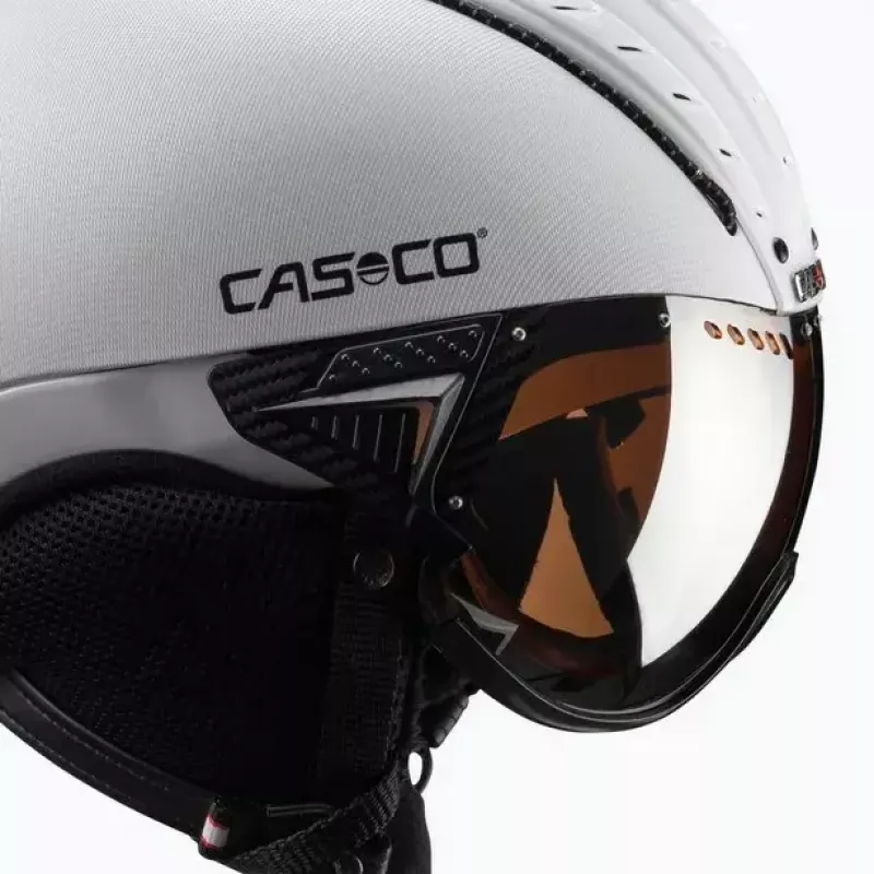 Casco de esquí Casco SP-2 Carbonic Visor Blanco Talla S (52-54 cm)