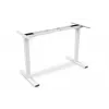 Bastidor de mesa con altura regulable eléctrica DIGITUS, doble motor, 3 niveles, blanco