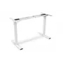 Bastidor de mesa con altura regulable eléctrica DIGITUS, doble motor, 3 niveles, blanco