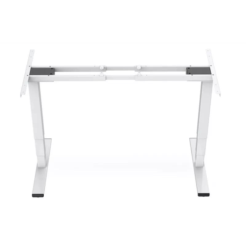 Bastidor de mesa con altura regulable eléctrica DIGITUS, doble motor, 3 niveles, blanco