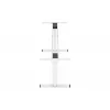 Bastidor de mesa con altura regulable eléctrica DIGITUS, doble motor, 3 niveles, blanco
