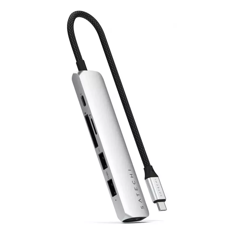 Hub USB Type-C Satechi ST-P6SS 10000 Mbit/s Silver