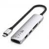 Hub USB Type-C Satechi ST-P6SS 10000 Mbit/s Silver