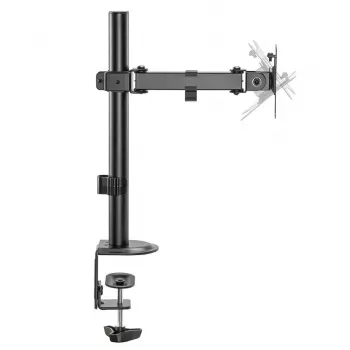 Soporte de mesa para monitor LCD MACLEAN MC-572N altura regulable, inclinable, VESA 75x75–100x100, compatible con 17 pulgadas–32 pulgadas, capacidad máx. 30 kg, negro