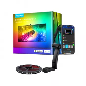 Barra de luz LED Govee Envisual TV Backlight T2 con dos cámaras para televisores de 75–85 pulgadas