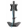 Soporte de mesa para TV y monitor MANHATTAN 10–27 pulgadas inclinable/giratorio/orientable VESA 75×75–100×100, máx. 7 kg, negro