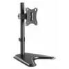 Soporte de mesa para TV y monitor MANHATTAN 10–27 pulgadas inclinable/giratorio/orientable VESA 75×75–100×100, máx. 7 kg, negro