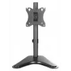 Soporte de mesa para TV y monitor MANHATTAN 10–27 pulgadas inclinable/giratorio/orientable VESA 75×75–100×100, máx. 7 kg, negro