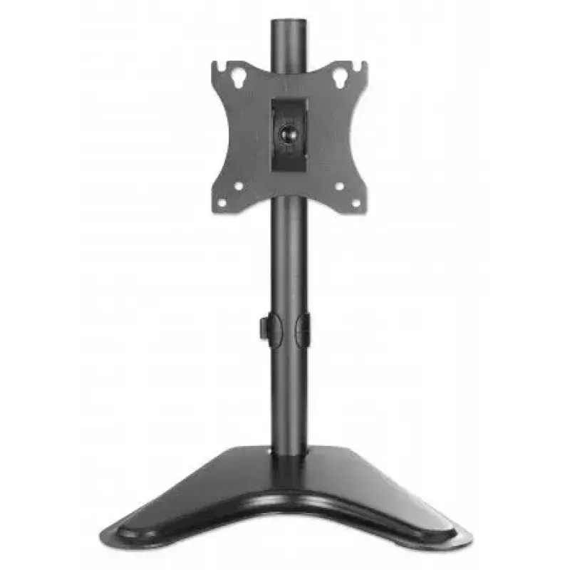 Soporte de mesa para TV y monitor MANHATTAN 10–27 pulgadas inclinable/giratorio/orientable VESA 75×75–100×100, máx. 7 kg, negro
