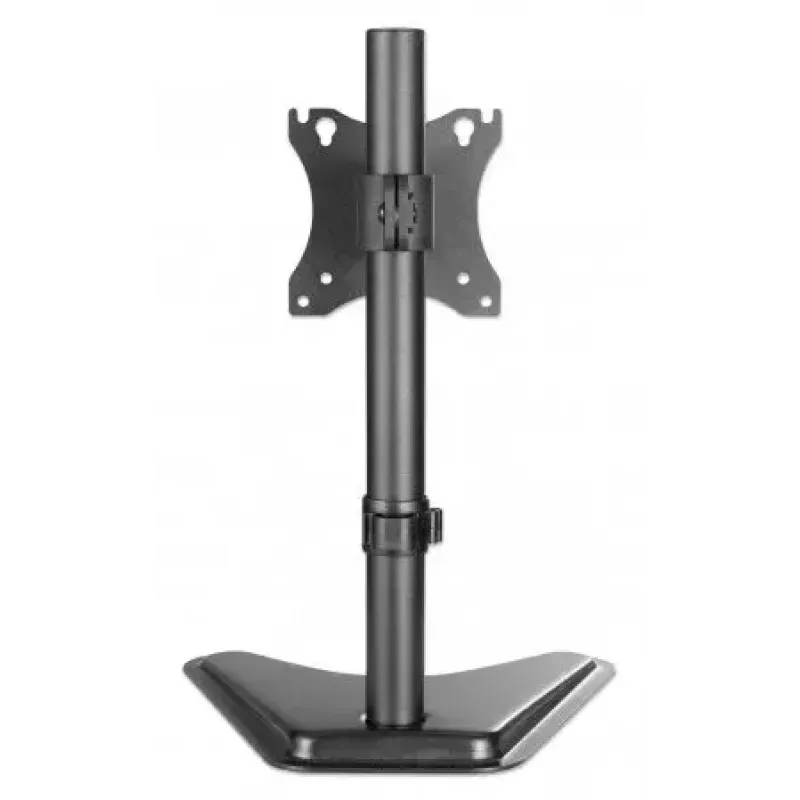 Soporte de mesa para TV y monitor MANHATTAN 10–27 pulgadas inclinable/giratorio/orientable VESA 75×75–100×100, máx. 7 kg, negro
