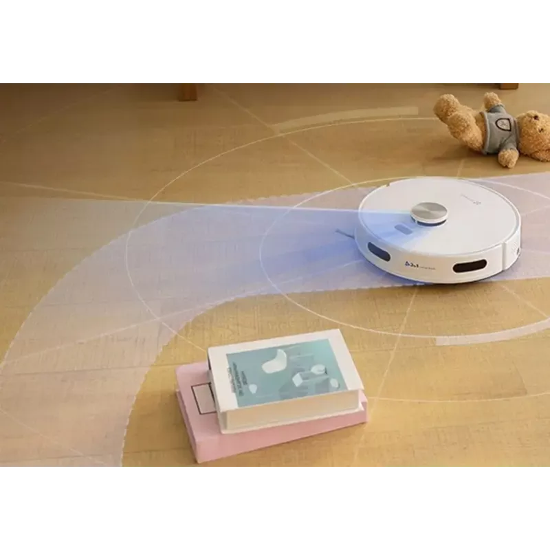 Robot aspirador EZVIZ RE5S Plus — 9000 Pa de succión, batería de 5200 mAh, 22 minutos de autonomía, función de fregado húmedo, base de autosecado