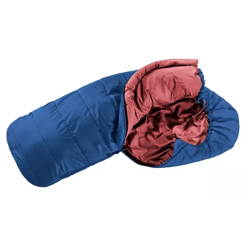 Deuter Starlight saco de dormir infantil, 130–170 cm, nightblue/redwood