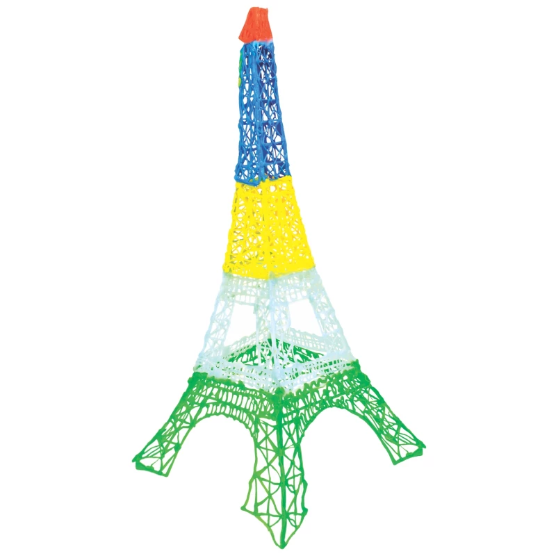 Pack de recarga de filamento 3DOODLER Start Eco Plastic Fire and Ice – 250 uds., 2,5 mm, compostable, Naranja/Turquesa/Blanco/Amarillo