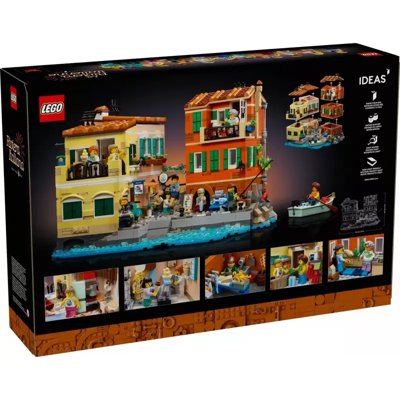 Set de construcción LEGO Ideas 21359 Riviera italiana, 3251 piezas, 10 minifiguras, a partir de 18 años