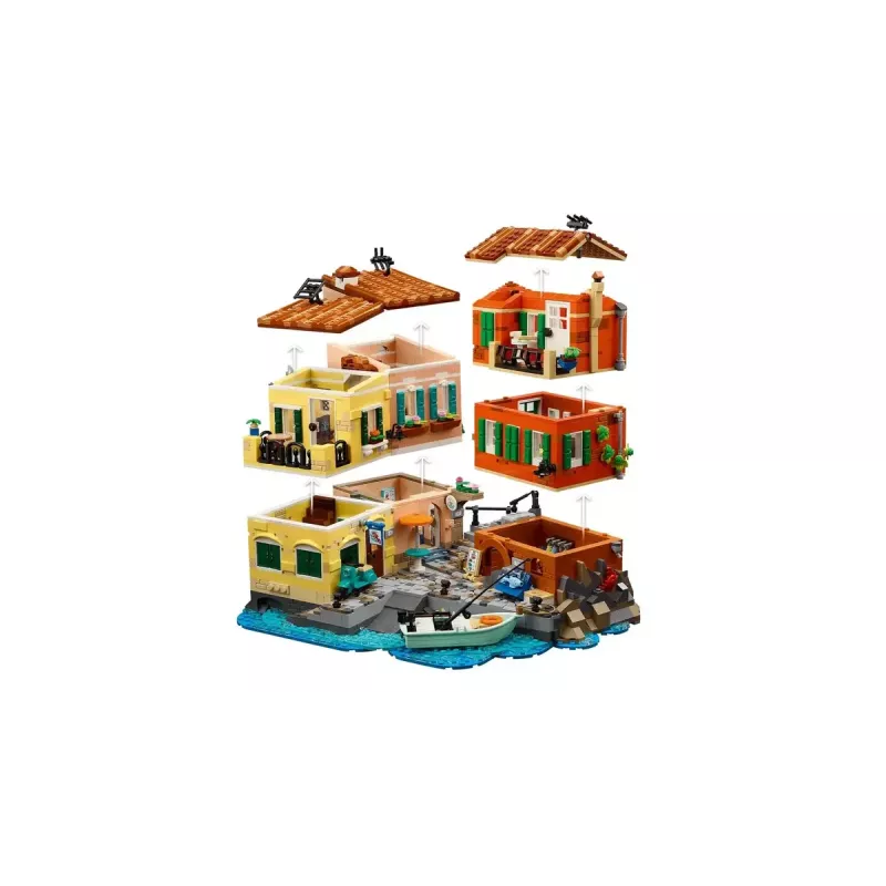 Set de construcción LEGO Ideas 21359 Riviera italiana, 3251 piezas, 10 minifiguras, a partir de 18 años