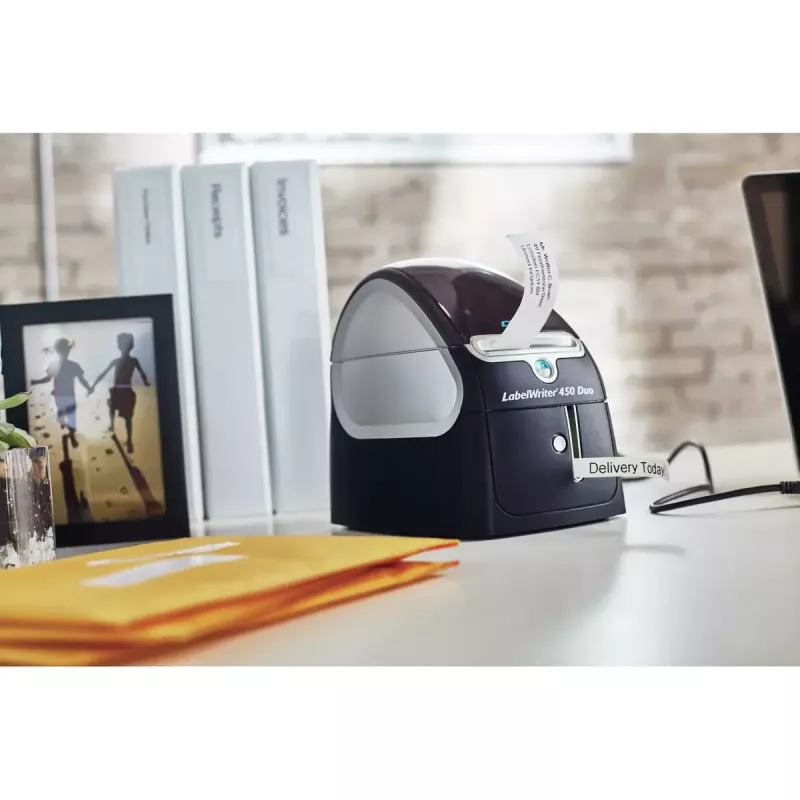 Impresora de etiquetas DYMO LabelWriter 450 Duo | Impresora de etiquetas de termoimpresión directa | Impresión rápida de etiquetas, códigos de barras y más | Imprime tanto etiquetas LW como etiquetas de plástico D1